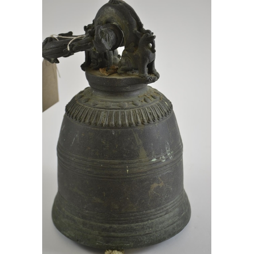 335 - Chinese Archaic style bell, 30cm high