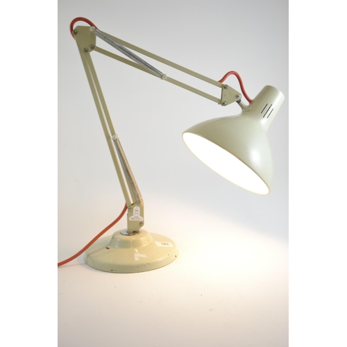 382 - Thousand and one Lamps Ltd. Anglepoise desk lamp in cream with orange flex