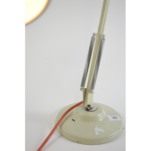 382 - Thousand and one Lamps Ltd. Anglepoise desk lamp in cream with orange flex