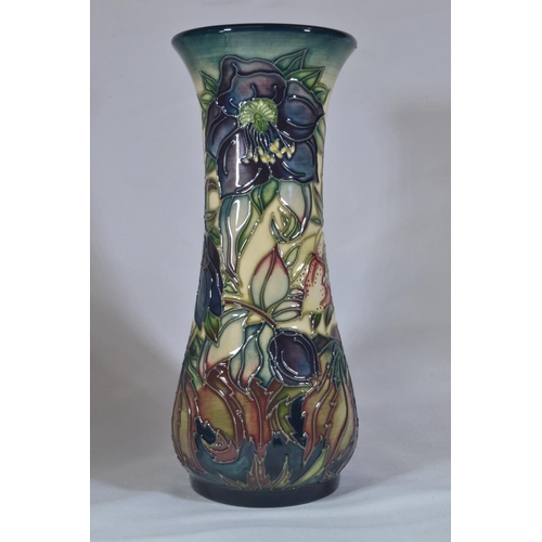 349 - Moorcroft 'Hellebore' vase, dated 1999, underglaze & impressed marks, height 20.5cm