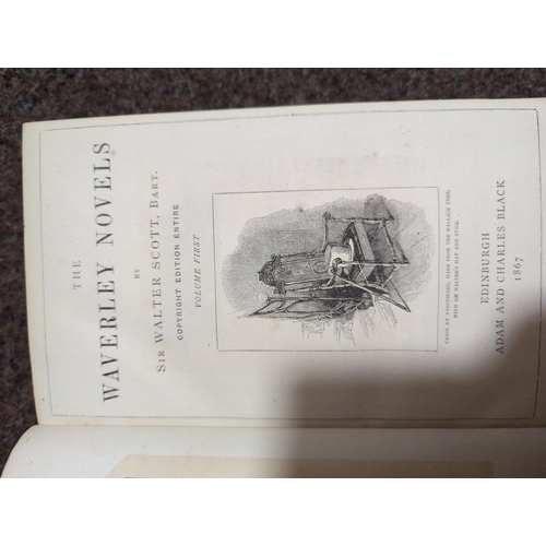 415 - Scott's Novels Vol 1-3 1867 & Shakespeare Histories, Comedies & Tragedies. 'The London Print... 