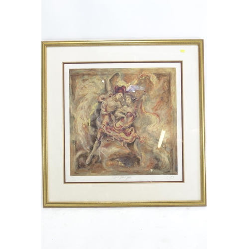 653 - Joy Kirton Smith- Signed ltd. ed.102/250. 'Loves Labour Lost'. 93cm x 94.5cm inclusive of frame.
