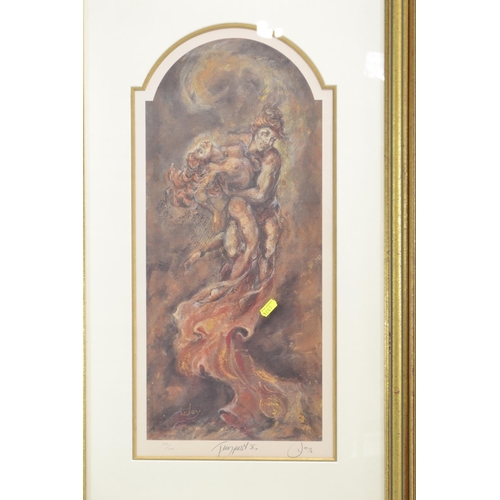 654 - 2 x Joy Kirton Smith- Signed ltd. ed. prints both are 379/600. Titled Tempest I & Tempest II. 47... 