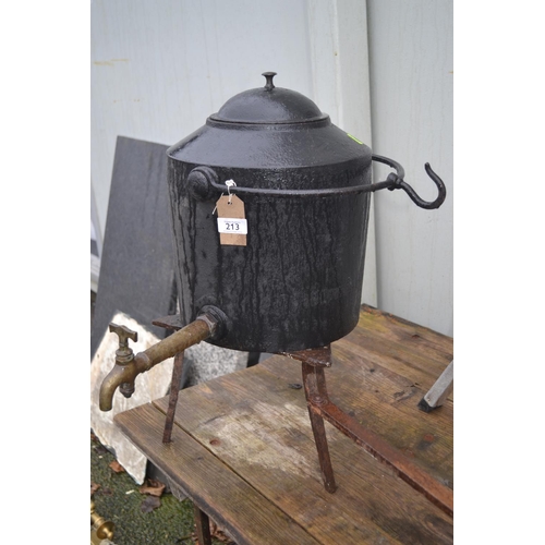 213 - Cast iron hot water dispenser