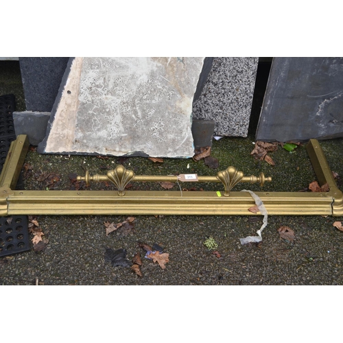 215 - Brass fire surround. W138cm