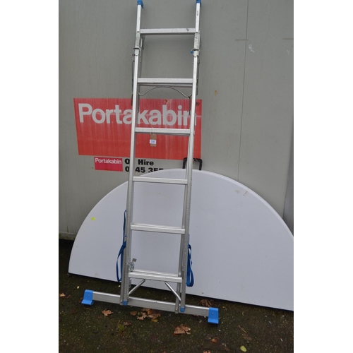 218 - Aluminium 3 way ladder