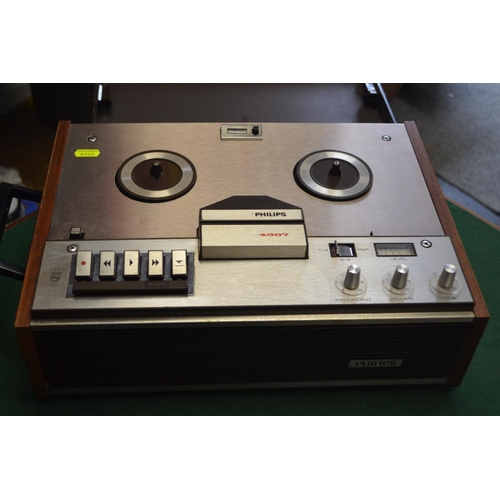 22 - Philips 4 Track 4307 reel to reel tape recorder