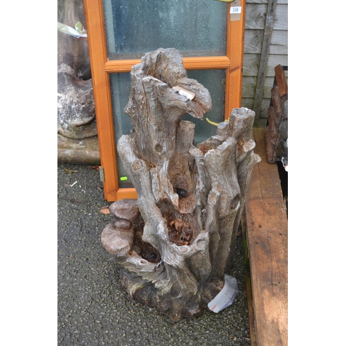 229 - Composite material garden water feature. No pump. H77cm.
