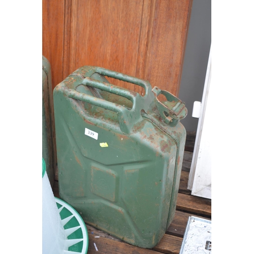 239 - Green jerry can
