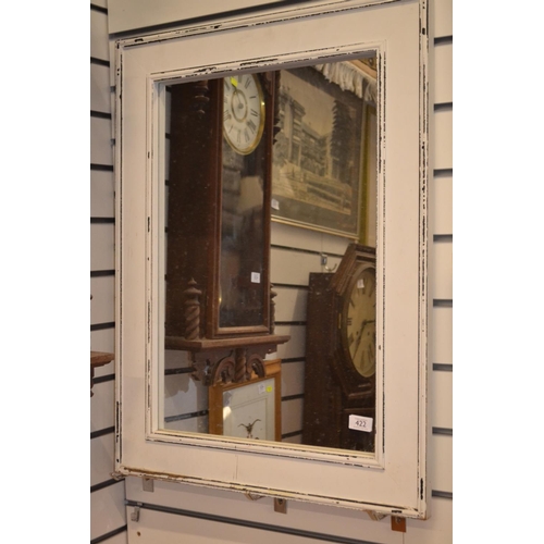 422 - Chalk painted Mirror 60cm x 81cm