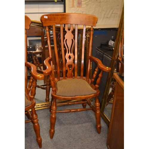 424 - Large carver chair in pine