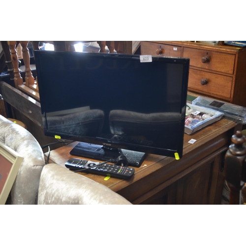 623 - Linsar 24inch Flatscreen TV with remote.