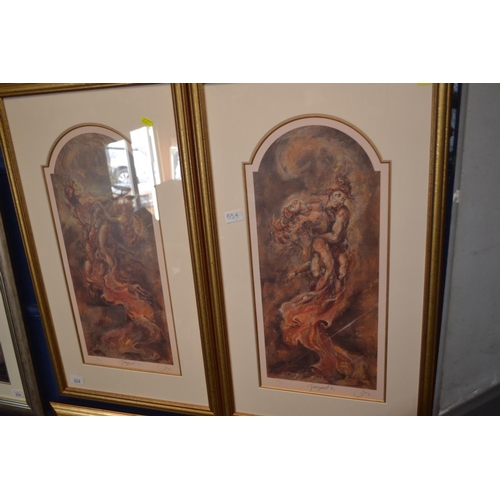654 - 2 x Joy Kirton Smith- Signed ltd. ed. prints both are 379/600. Titled Tempest I & Tempest II. 47... 