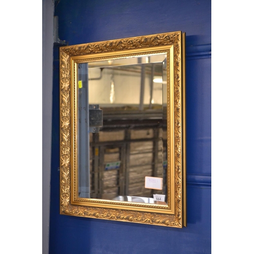 664 - Gilt framed bevelled mirror 51x61 cm&nbsp;