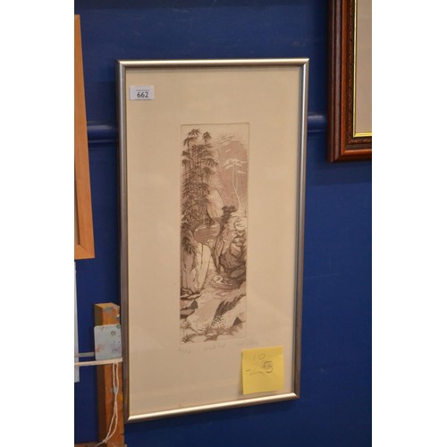662 - Signed limited edition print by Keel-Duffy of 'Quiet Pool'