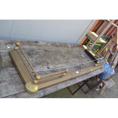 75 - Adjustable width brass fire surround