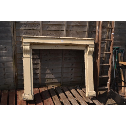 84 - Victorian fire surround. W126cm. Internal W91cm. H101cm