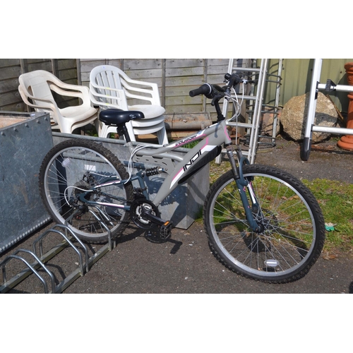 87 - Indi Voyager full suspension mountain bike, with 18 gears & front + rear disc brakes. 16