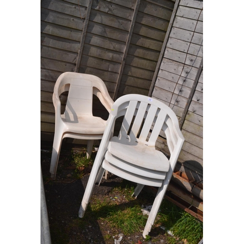 89 - 5 garden chairs (not all matching)