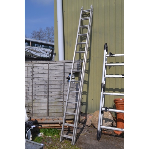 91 - Duraflex double extension ladder 21' 5