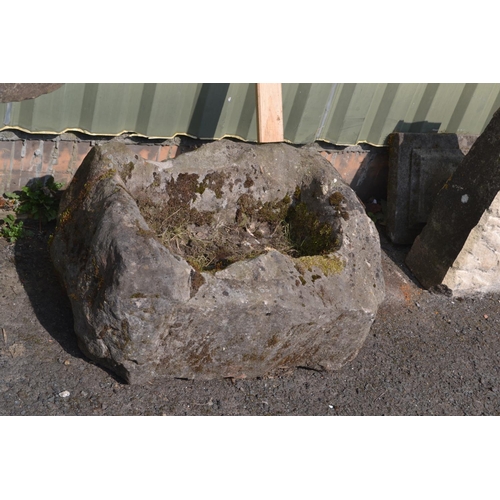 98 - Concrete garden trough. W68cm H39cm