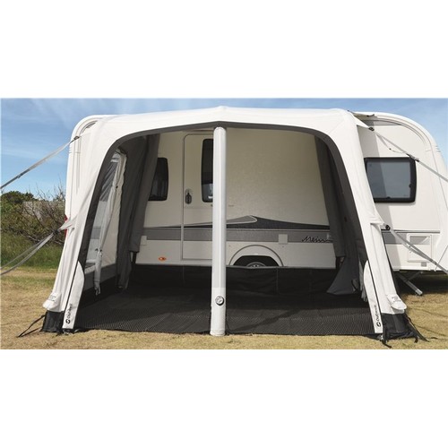 126 - Outwell Pebble 300A inflatable caravan awning. 2.5m x 3m,with addition of ground sheet & carpet ... 