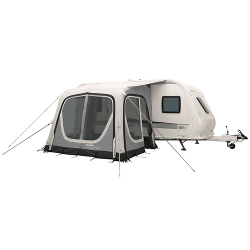 126 - Outwell Pebble 300A inflatable caravan awning. 2.5m x 3m,with addition of ground sheet & carpet ... 