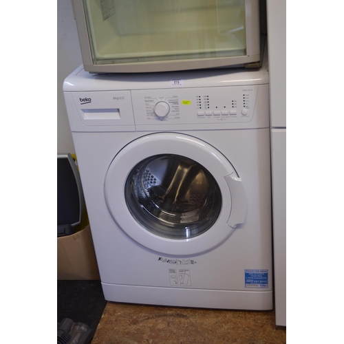 173 - Beko WMD26W 6kg A+ washing machine