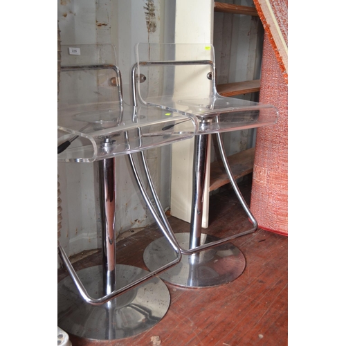 229 - Pair of contemporary bar stools