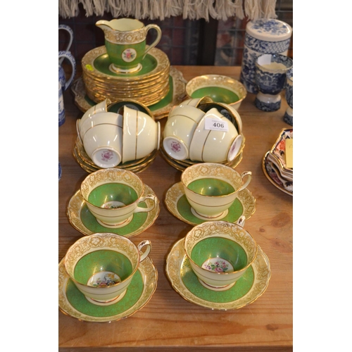 406 - Hammersley & Co 12 settings Tea set