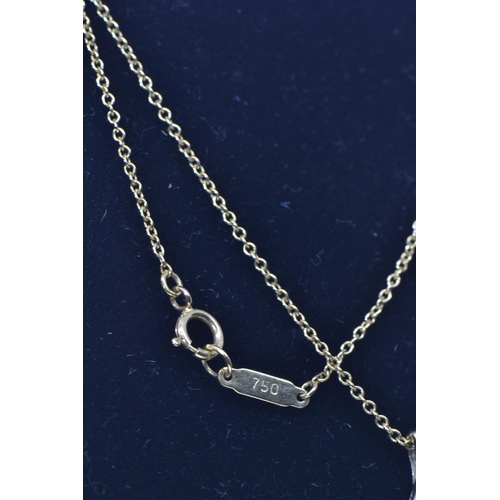 36 - 18ct gold Tiffany & Co. neck chain, circumference 420mm, 1.57 grams, together with a 9ct gold &a... 