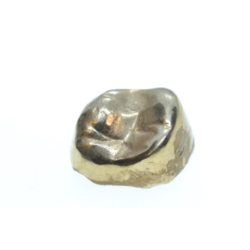 47 - Scrap gold, comprising dental cap & a filling, gross weight 3.28 grams, and a 9ct single hoop ea... 