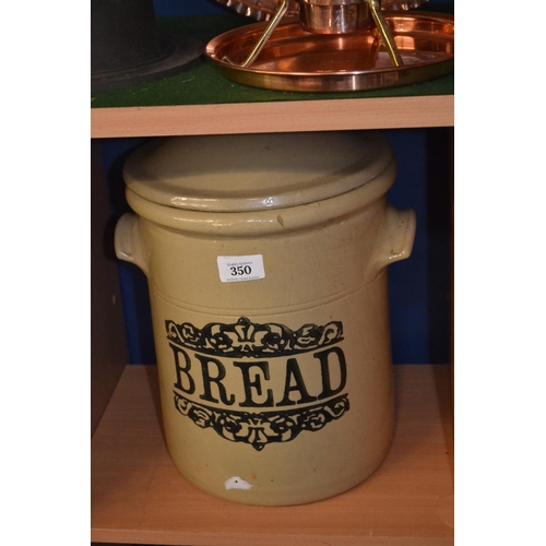 350 - Large bread bin, repair to side.