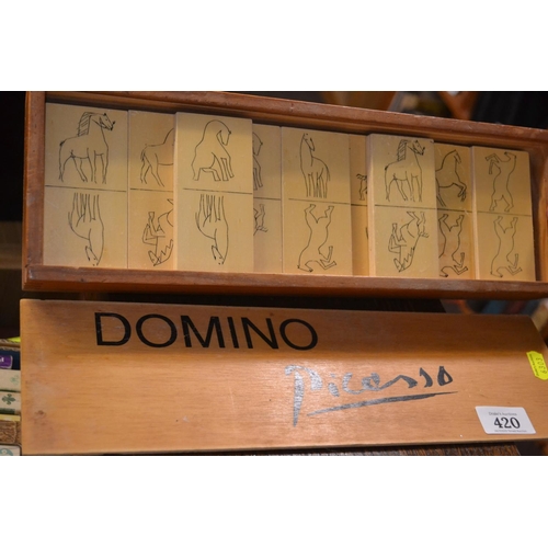 420 - Box of Picasso dominoes