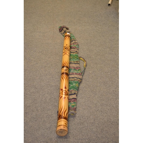 931 - Bamboo Didgeridoo in case 