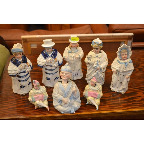 938 - Continental & other nodding dolls. Ceramic & bisque