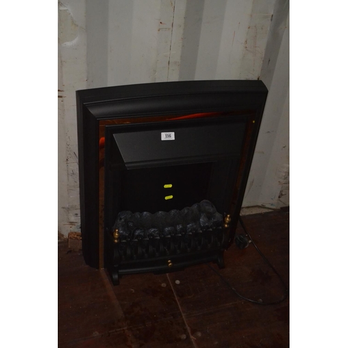 116 - Electric coal effect fireplace heater