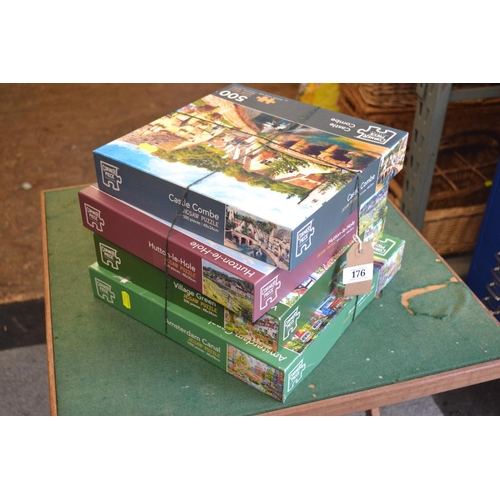 176 - 4 jigsaw puzzles