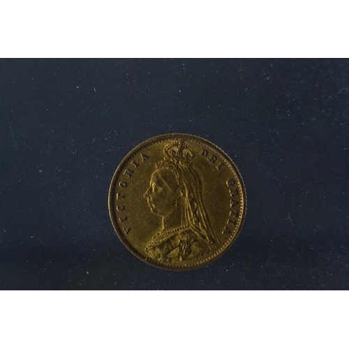 96 - 1887 Victoria jubilee half sovereign