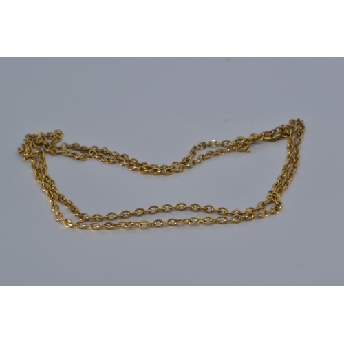 148 - 9ct gold necklace, length 56cm, 5.9 grams