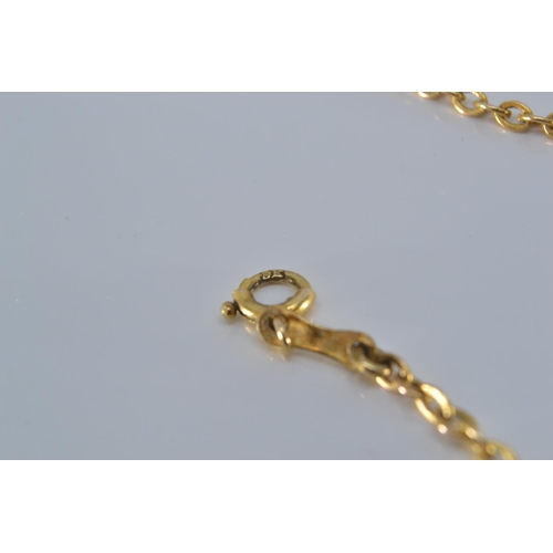 148 - 9ct gold necklace, length 56cm, 5.9 grams