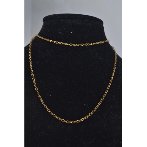 159 - 9ct gold chain together with three 9ct gold rings; a stone set signet ring, signet and one band, gro... 