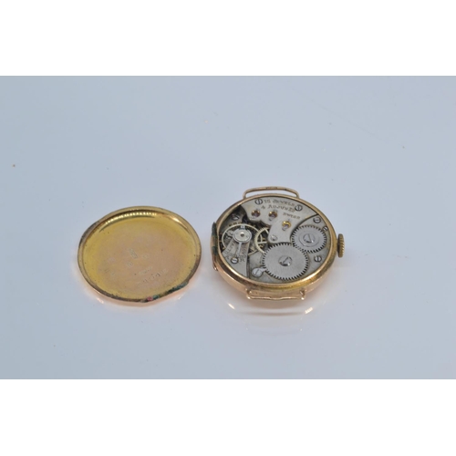 172 - 9ct gold cased ladies watch & 9ct gold brooch with non gold pin