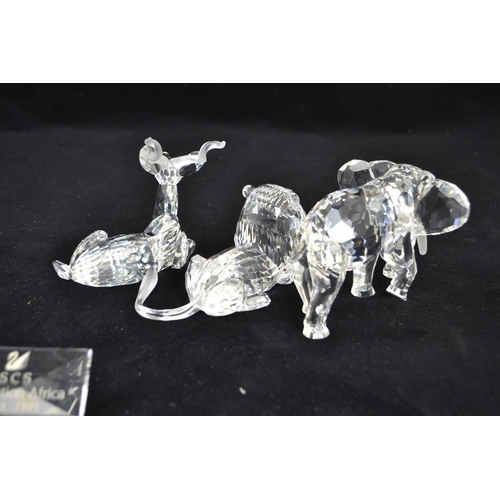 244 - Three Swarovski 'Inspiration Africa' annual edition figures, including 1993 elephant, 1994 kudu &... 