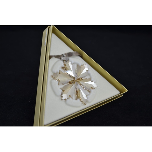 250 - Swarovski Christmas gold ornament 2014, 9400000506, with box