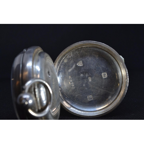 209 - Samuel Edgcumbe Plymouth silver cased open faced key wind pocket watch with subsidiary seconds, Lond... 