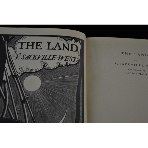 385 - The Land by V. Sackville West with woodcut illustrations by George Plank, pub. William Heinemann, Lo... 