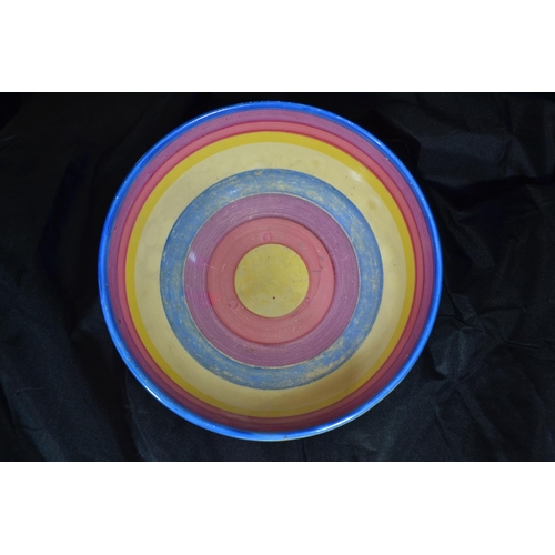 438 - Clarice Cliff bowl in the Gibraltar pattern, with printed Bizarre Fantasque mark to base, 20cm diame... 