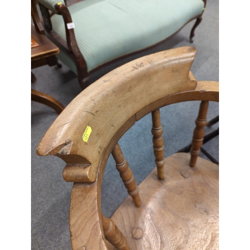 465 - Elm seated bow chair