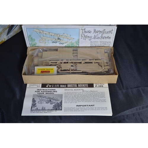 288 - 2 x Airfix concorde 1/144 scale models & 'Those Magnificent Flying Machines' kit, all unopened